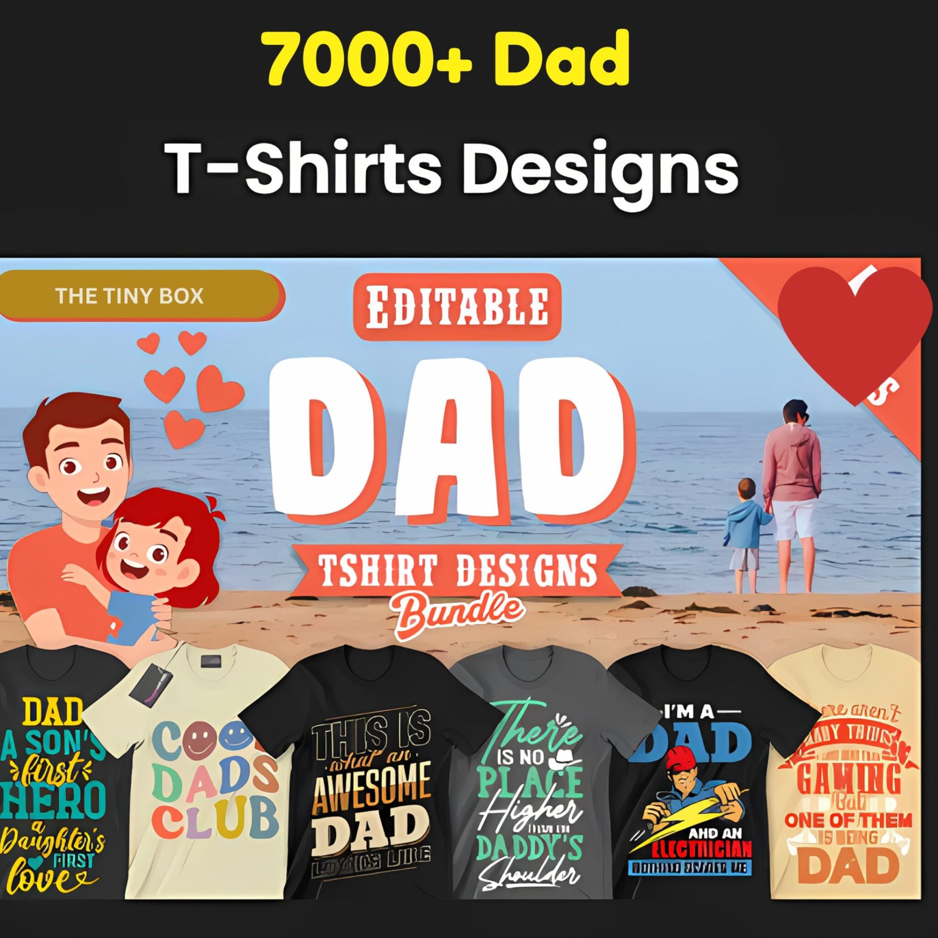 7,000+ Dad T-Shirt Designs