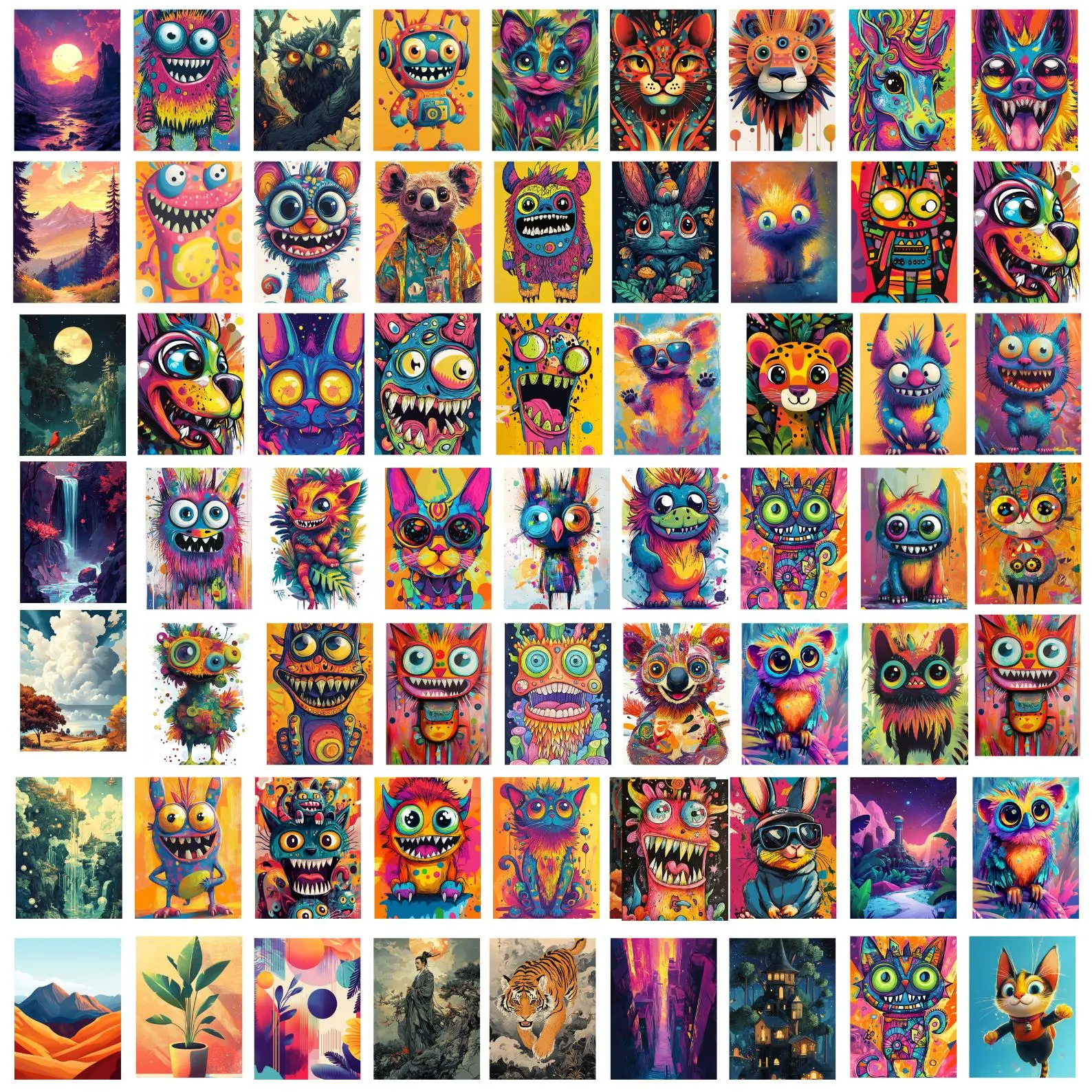 T-shirt design preview — Cute Characters & Monsters