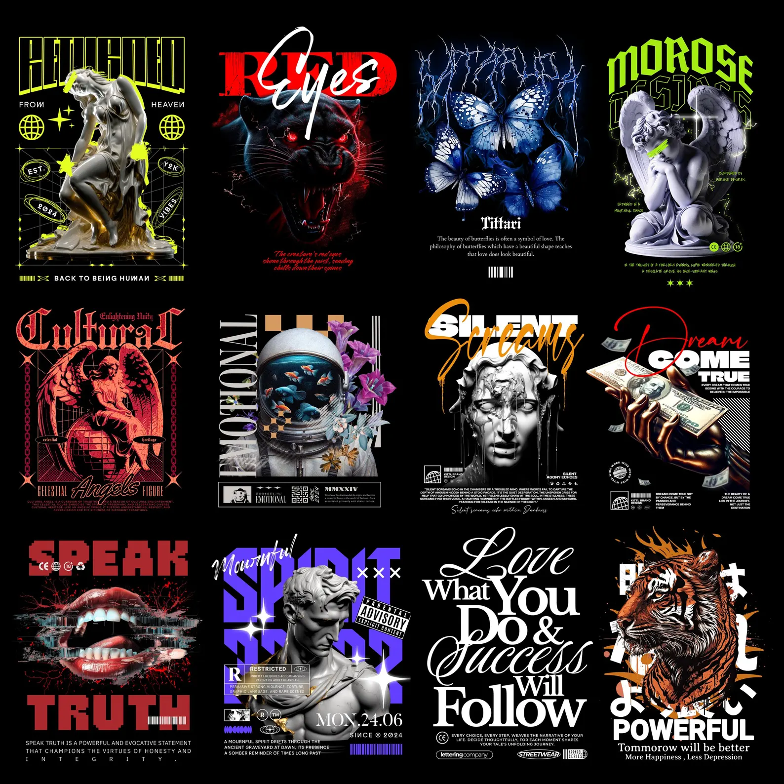 T-shirt design preview — Streetwear & Statement
