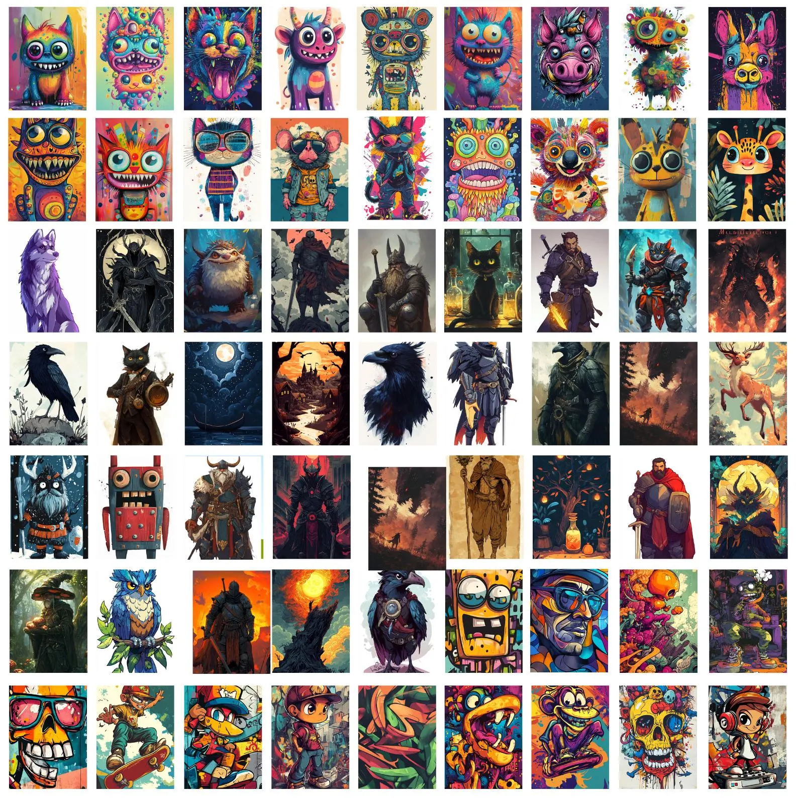 T-shirt design preview — Mascots & Fantasy