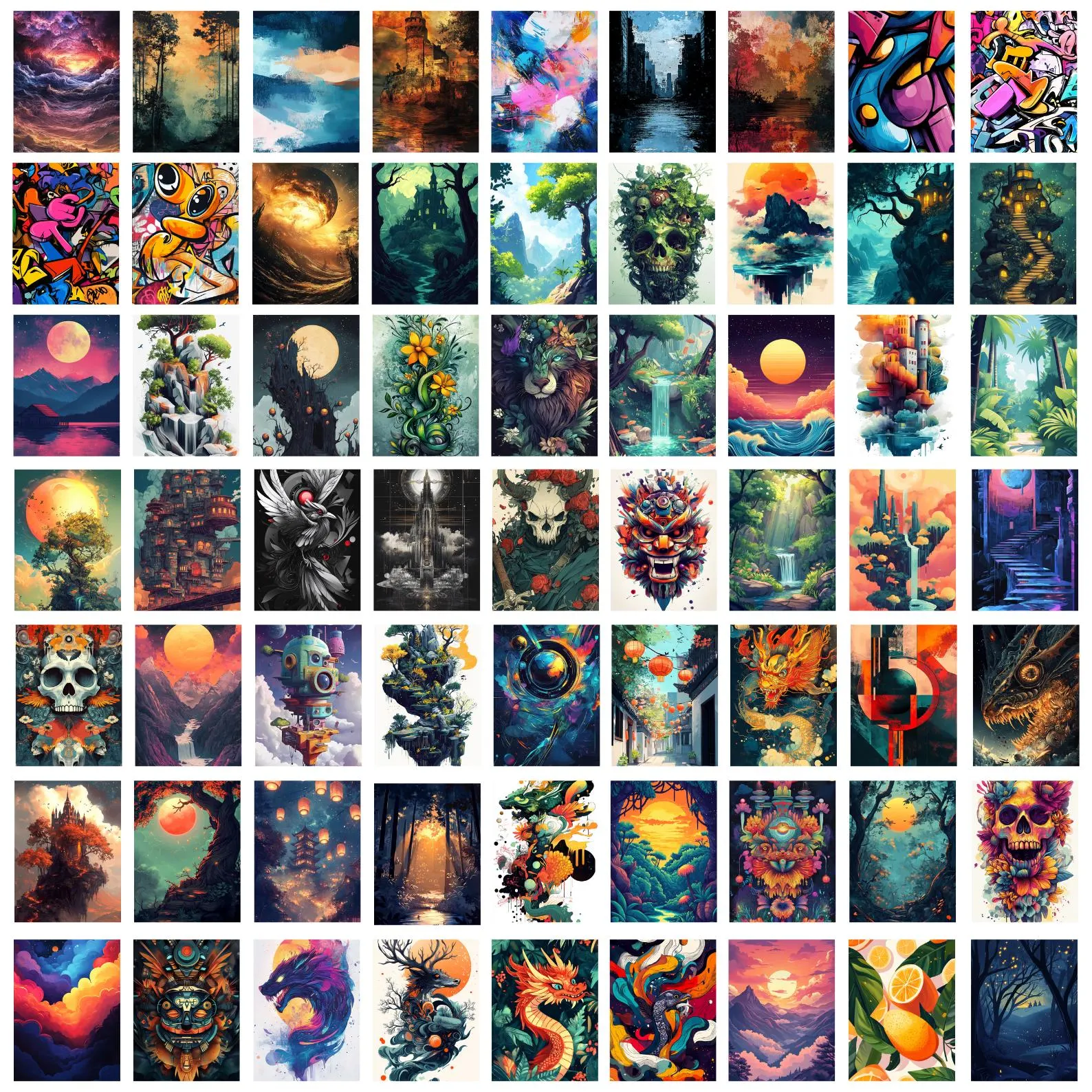 T-shirt design preview — Nature & Mystic